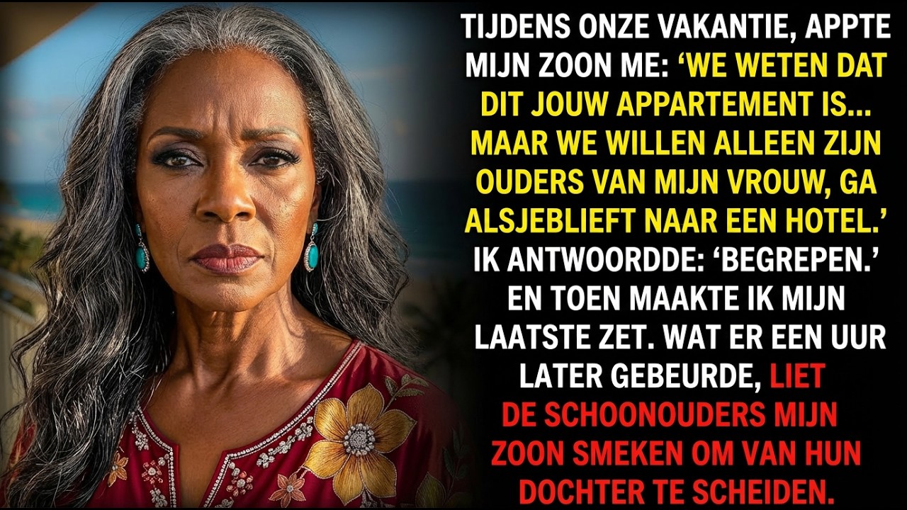Mijn zoon stuurde me naar een hotel voor zijn schoonouders — een uur later vroegen ze om scheiding…