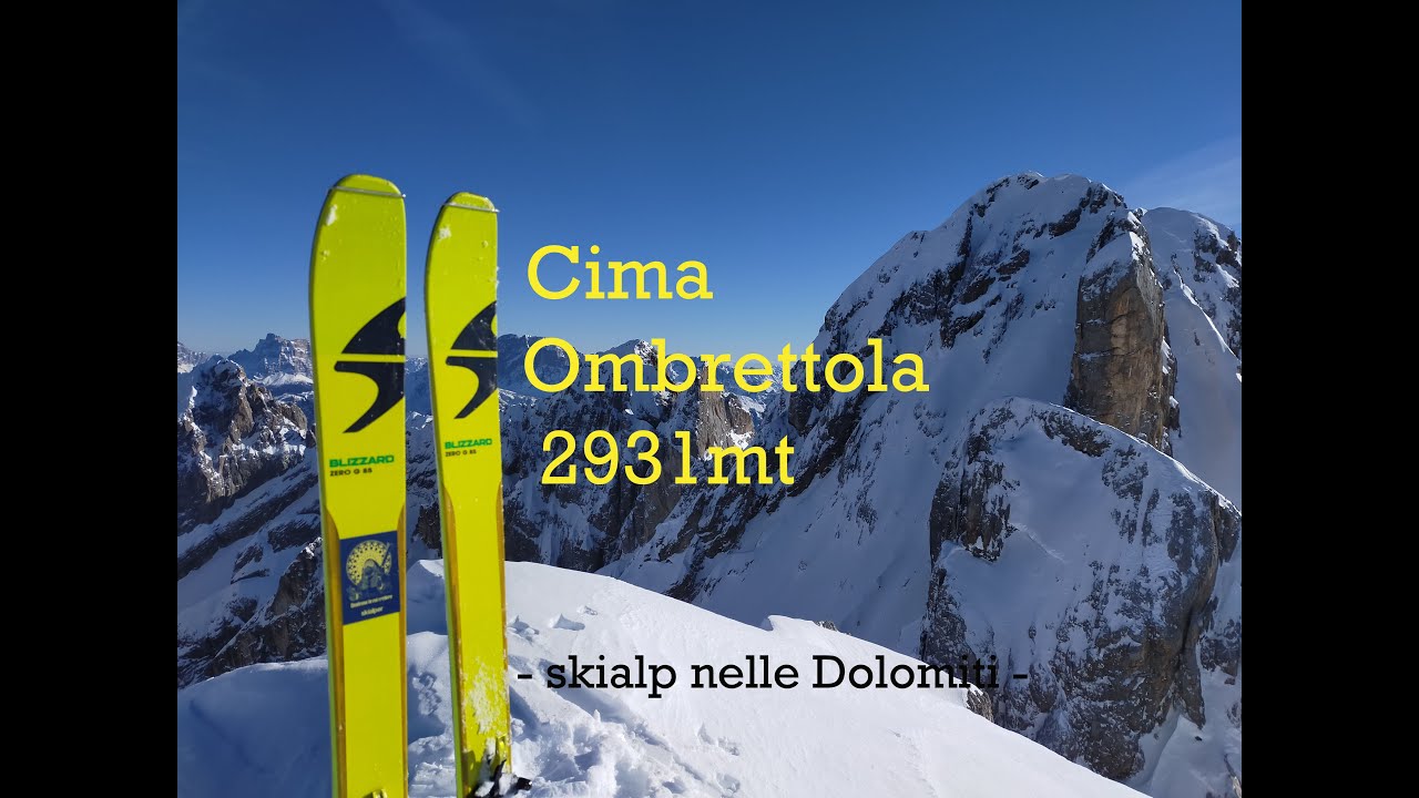 Scialpinismo nelle Dolomiti - Cima Ombrettola (2931mt) dalla Val Contrin!