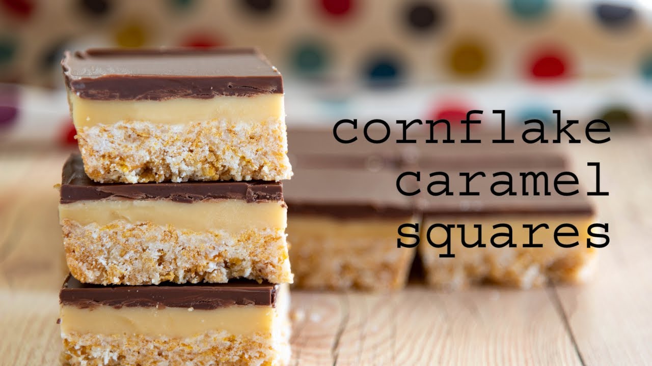 Cornflake Caramel Squares | traybakes & more