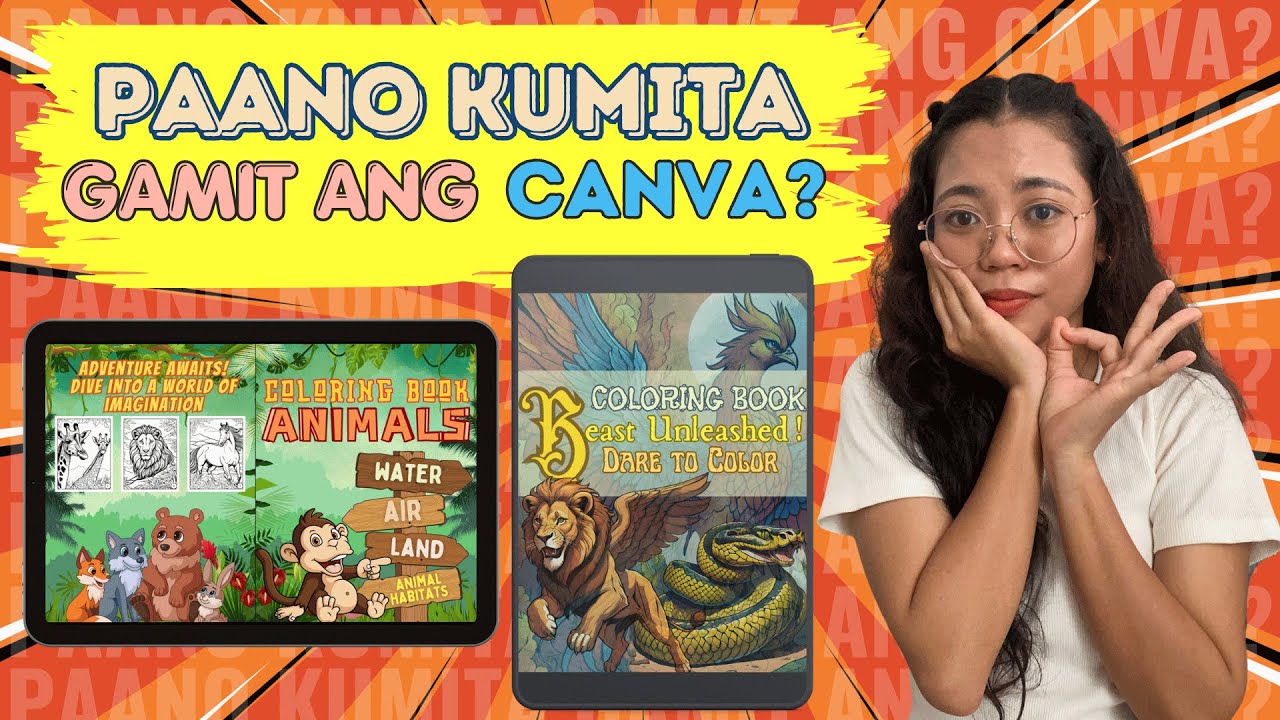 Paano kumita gamit ang Canva? #2025  #coloringbook #animals #video #canva #colors #digitalmarketing