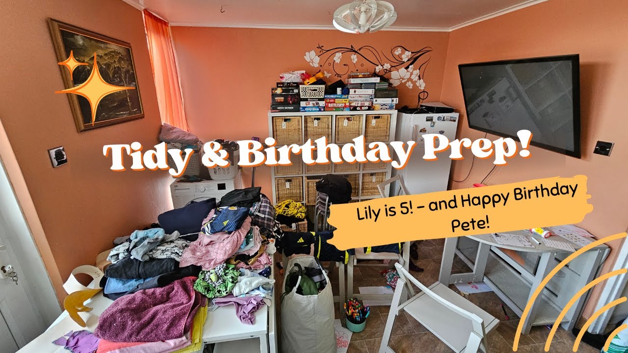 Chatty Tidy With Me и что я подарила своей дочери на день рождения
