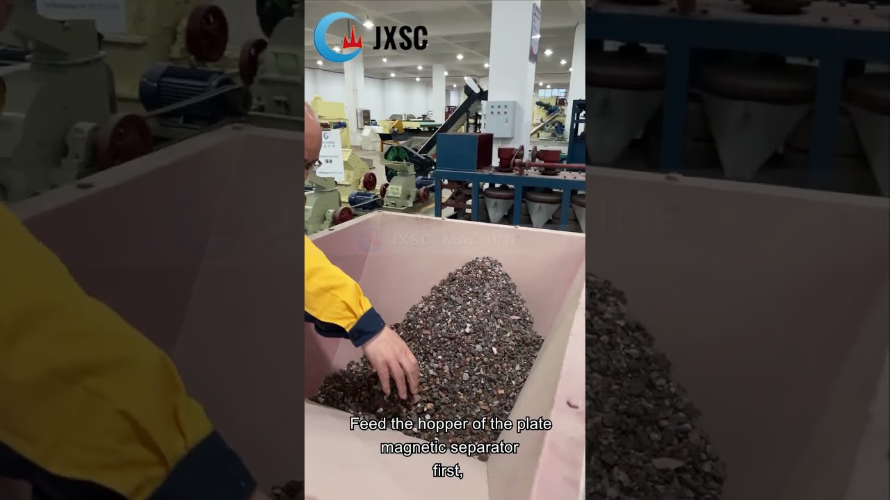What is the separation effect of the plate magnetic separator?