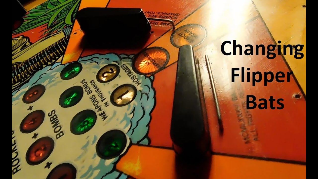How to Change Pinball Flipper Bats {Bally's Special Force} (System 6803)