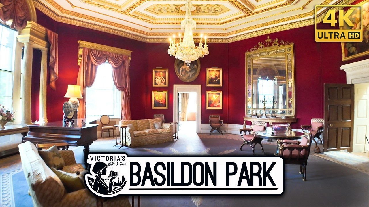 I Take a Peek Inside Basildon Park House - A Georgian Manor Used as a Film Location - UK [4K] 🏡