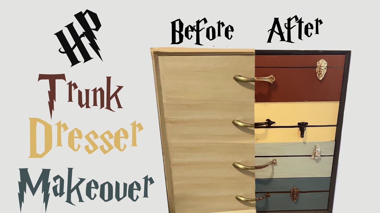 Harry Potter Trunk Dresser Upcycle