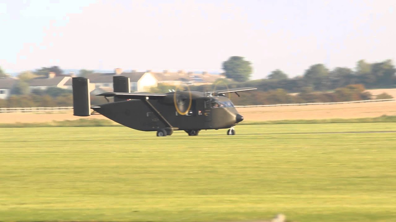 Short SC.7 Skyvan takes off from Duxford to meet the Vulcan for a flypast.