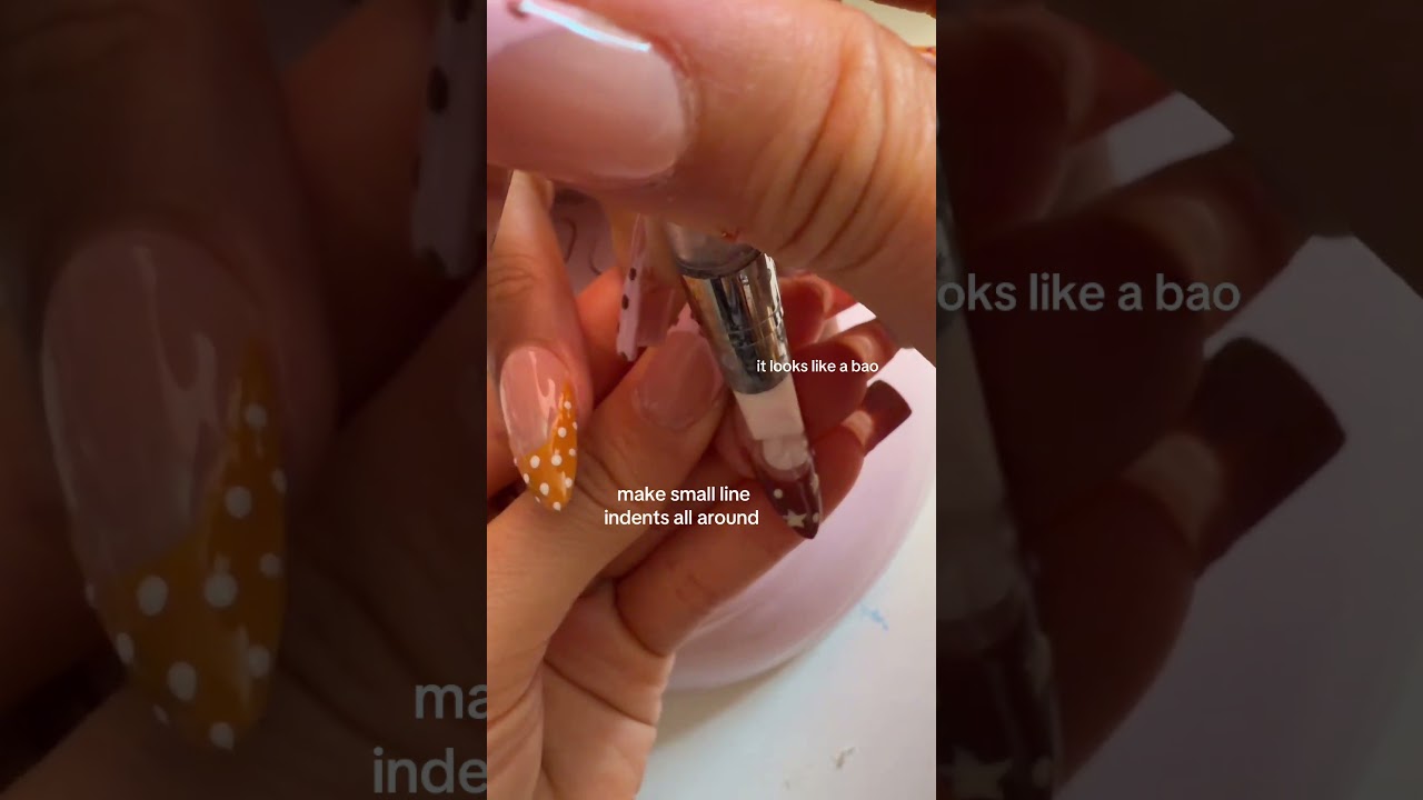 punkin nail tutorial 🎃 #nails #nailinspo #nailart #cutenails #nailtutorial #douyin