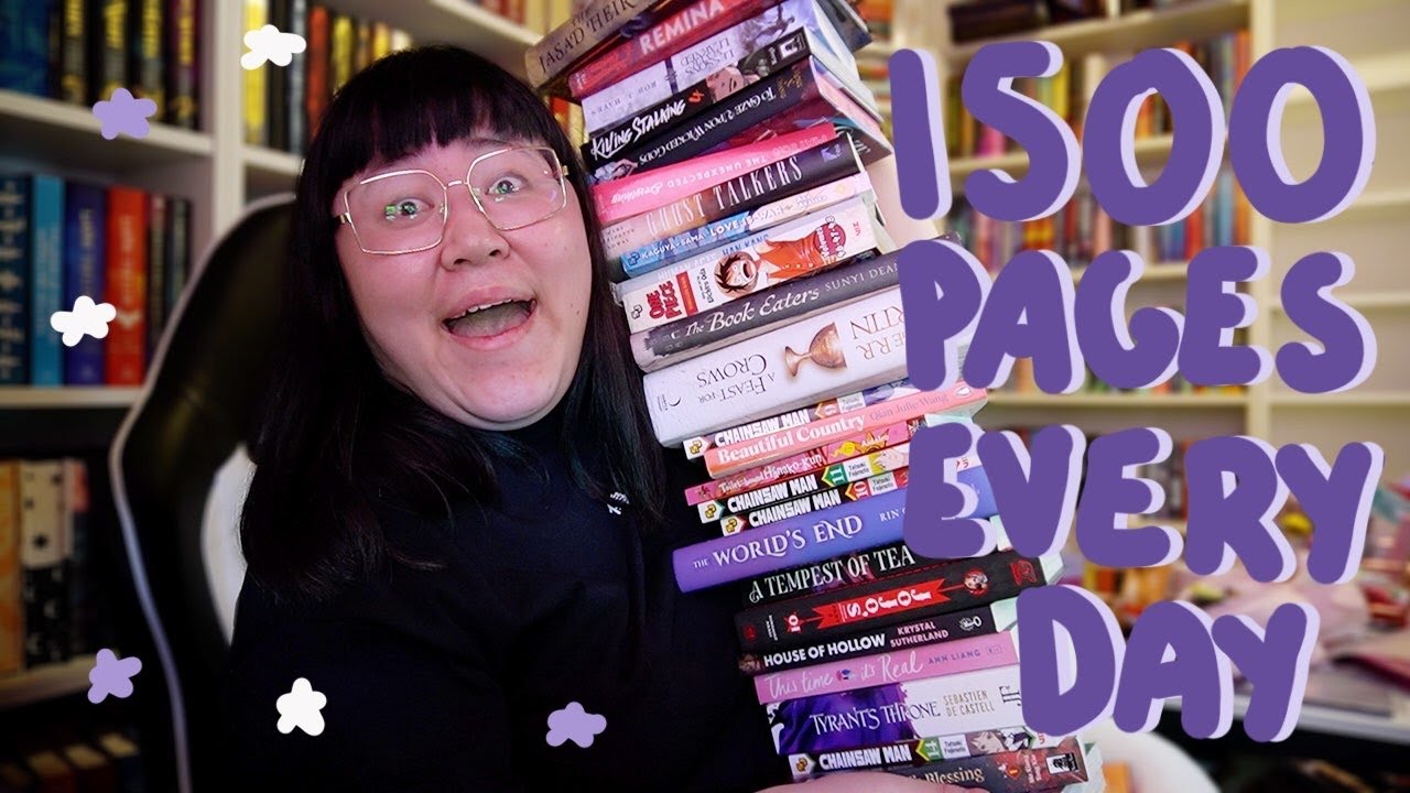 I Read 1500 Pages Every Day for a Week for My 5000 Subscribers 😱