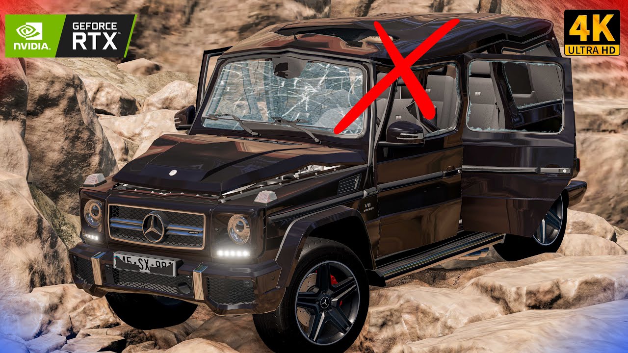 G-Class - Mercedes-Benz G63 AMG V8 Monster Standing in the Mountains Mods for BeamNG!