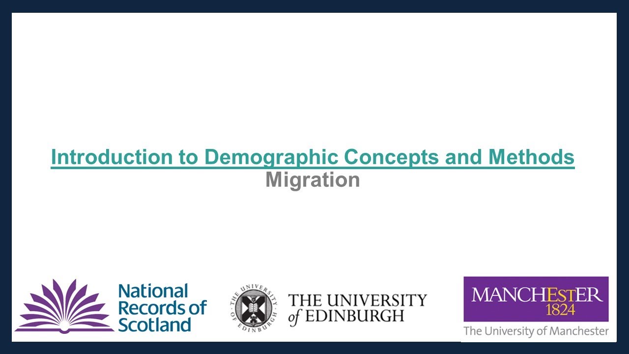 1.4 Demographic Concepts: Migration