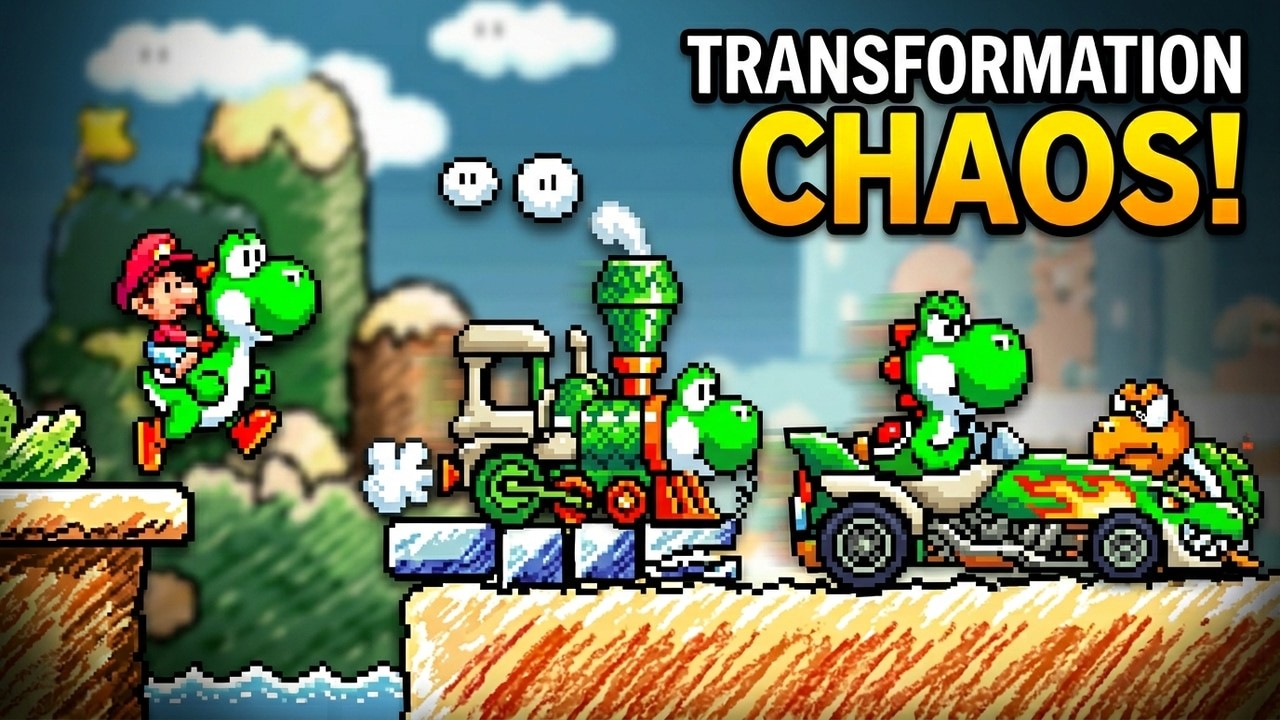 Yoshi's Island #4 - Transformationen in Welt 2: Warum endet der Boss so lustig?