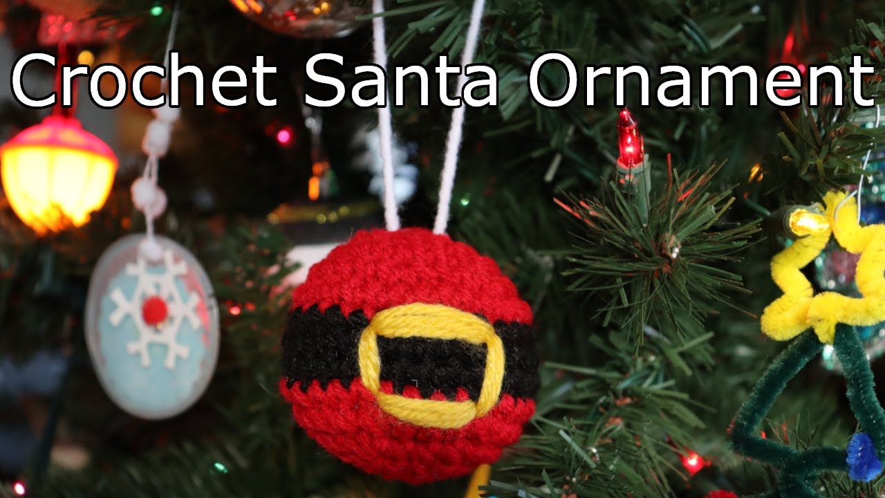 Crochet Santa Ornament