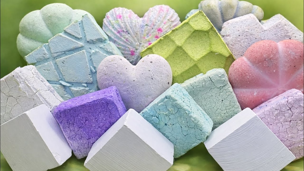 Crushing Gym Chalk ASMR Compilation Of @YuShen-asmr 