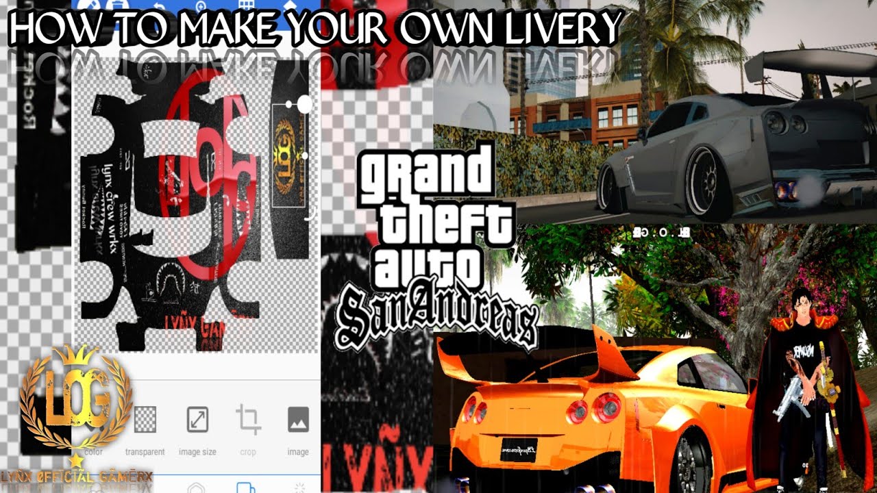 HOW TO MAKE YOUR OWN LIVERY FOR GTA SA ANDROID