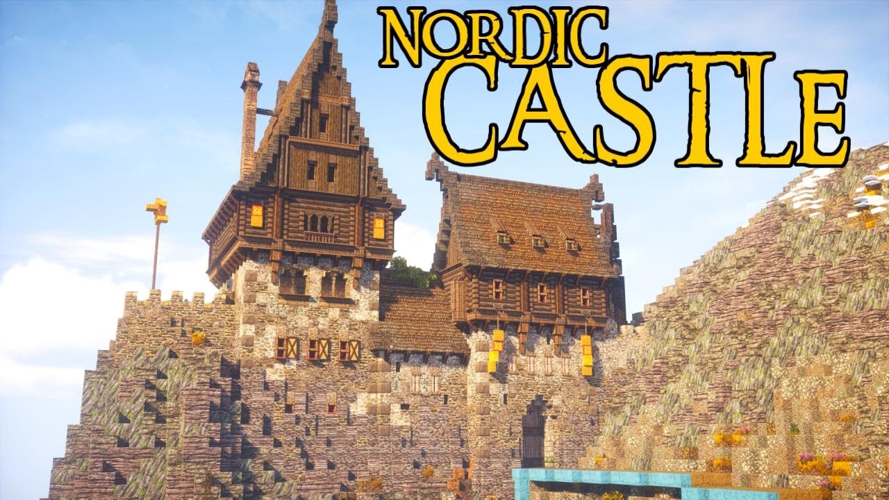 Северный замок Minecraft: покадровая заставка