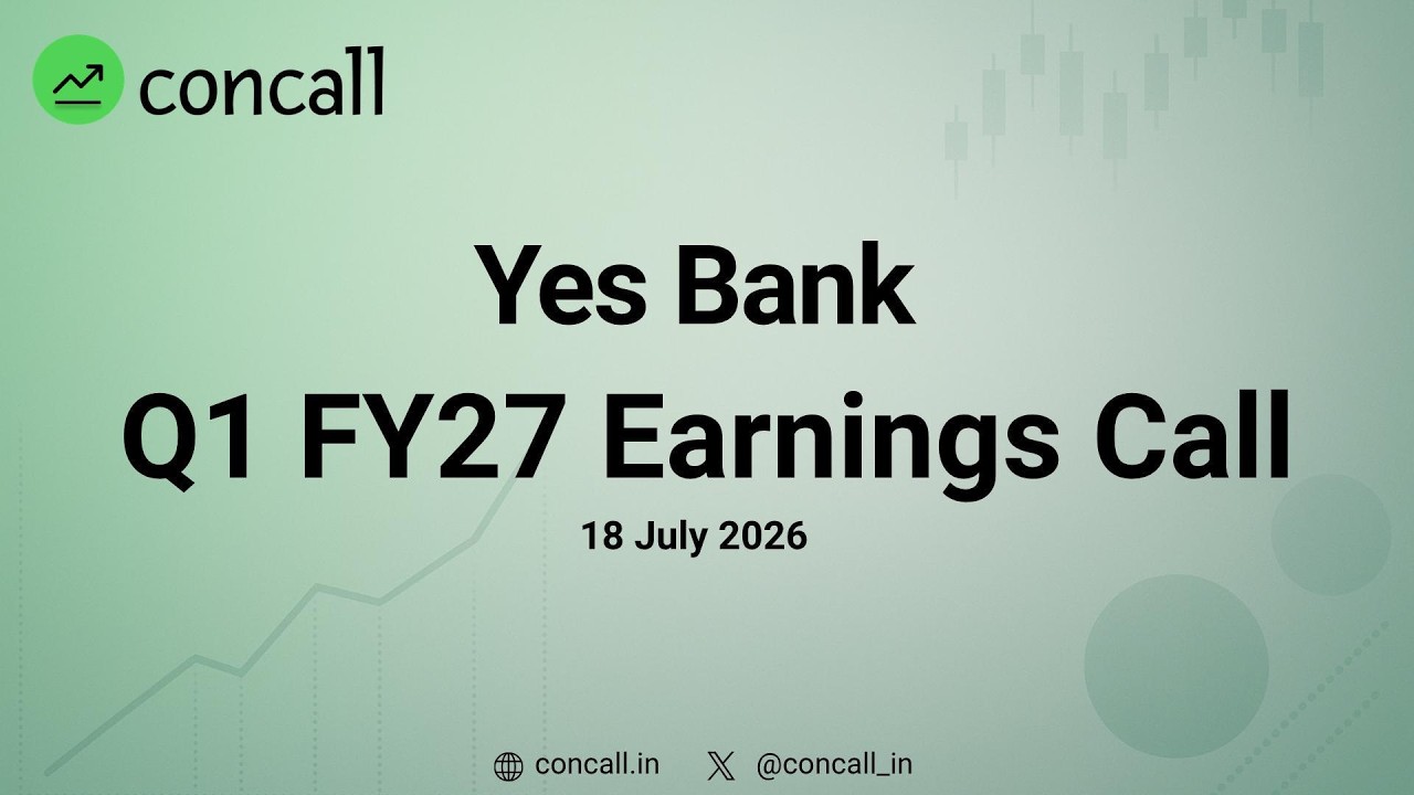 Yes Bank Q1 FY27 Earnings Conference Call  | Concall.in