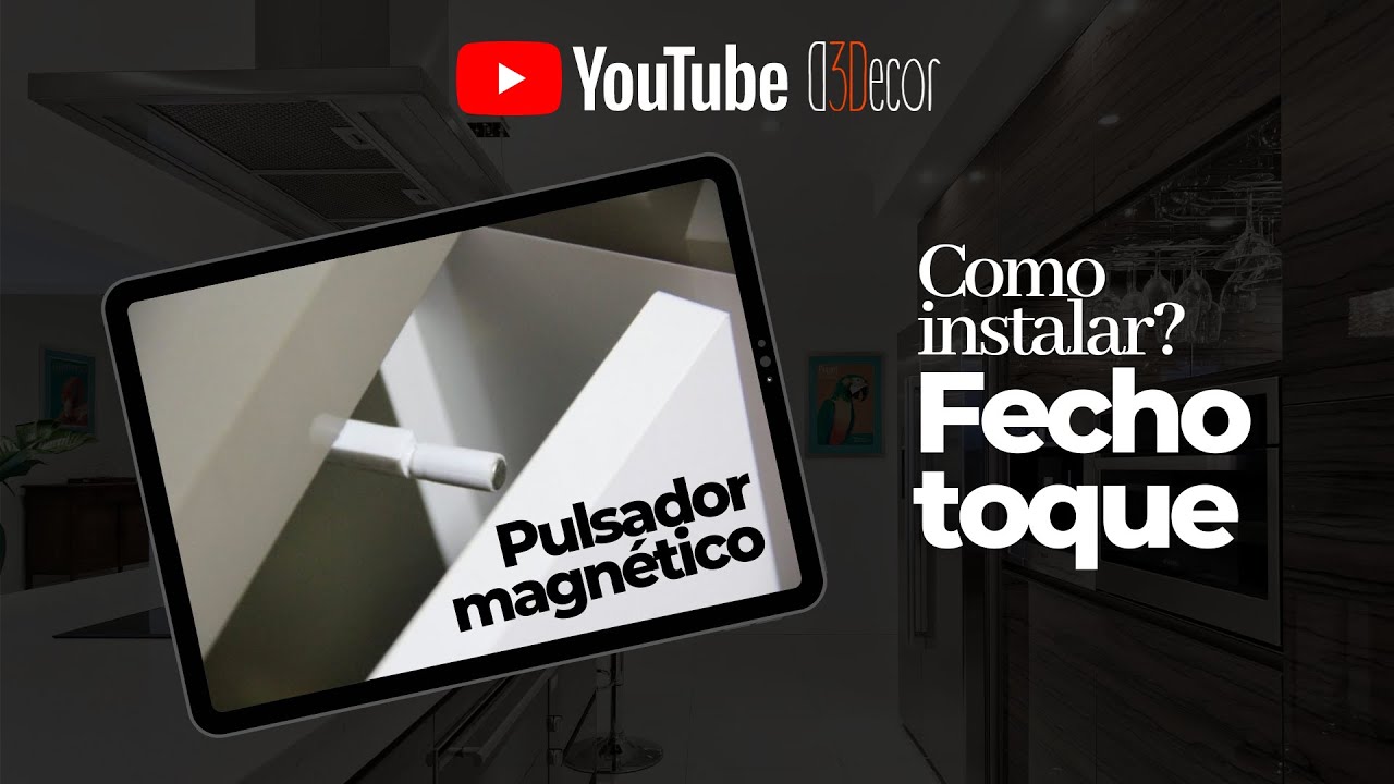 COMO INSTALAR FECHO TOQUE - PULSADOR MAGNÉTICO 