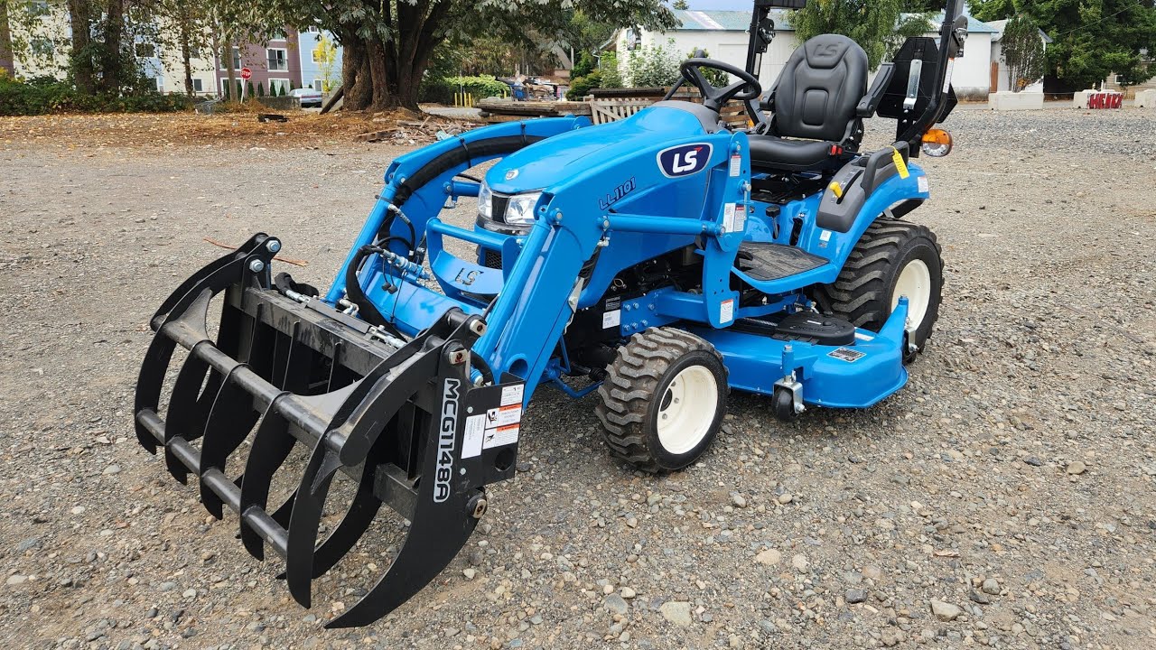 Ls Tractor Grapple and 3rd Function Review - MT122 MT125