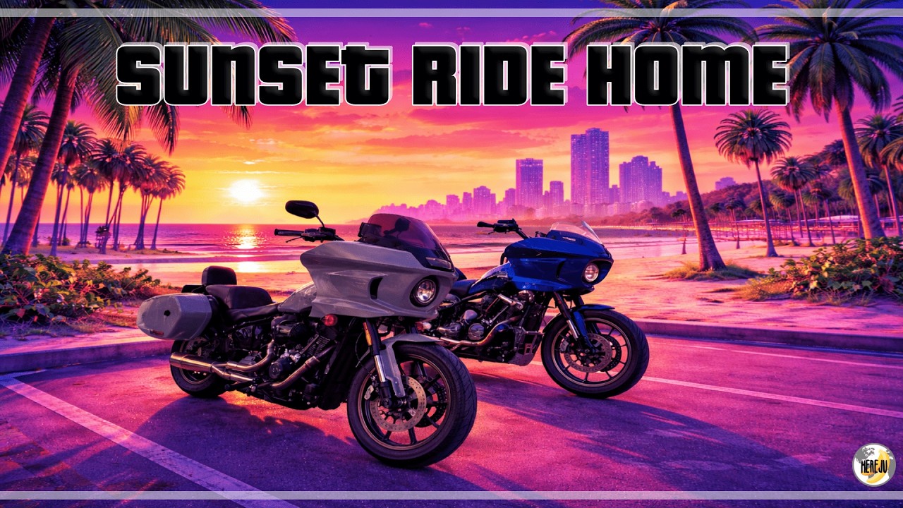 ทริปลูกเป็ด : Sunset Ride Home Harley Davidson Low Rider ST (Pure sound)