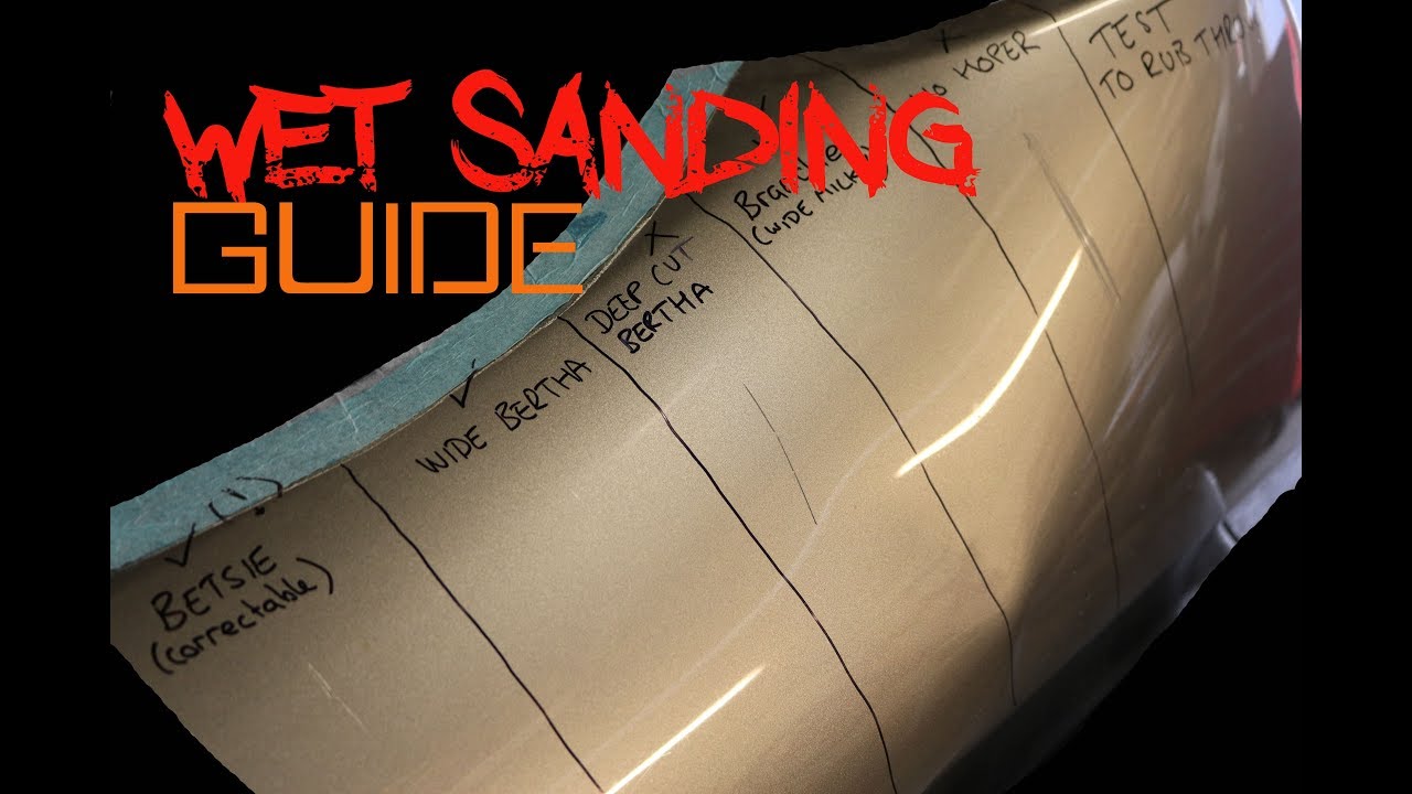 How to Remove Scratches from cars - Wet sanding guide