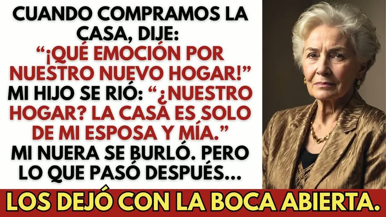 Cuando compramos la casa, dije： “¡Qué emoción por nuestro nuevo hogar!” Mi hijo se rió： “¿Nuestr