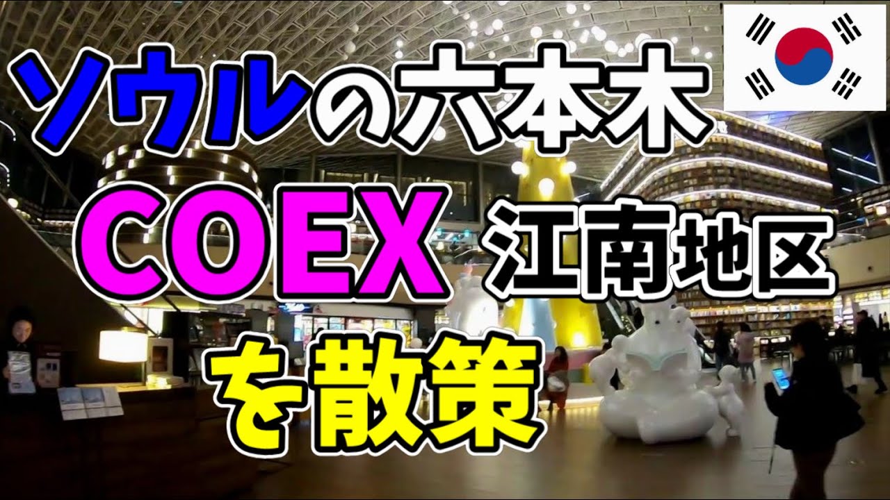 【韓国】ソウルの六本木？カンナム(江南)地区COEXを散策する/日本製品不買運動はどこへ？
