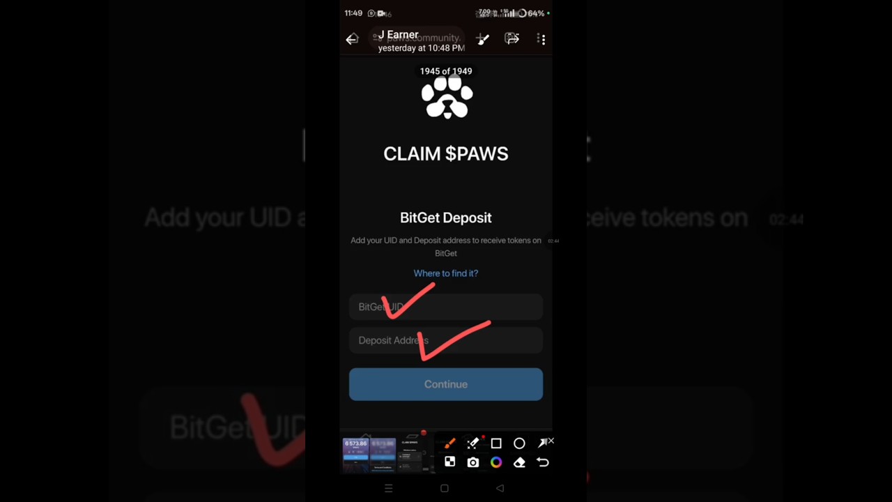 claim paws process l how to withdraw paws l how to claim paws l #paws #update