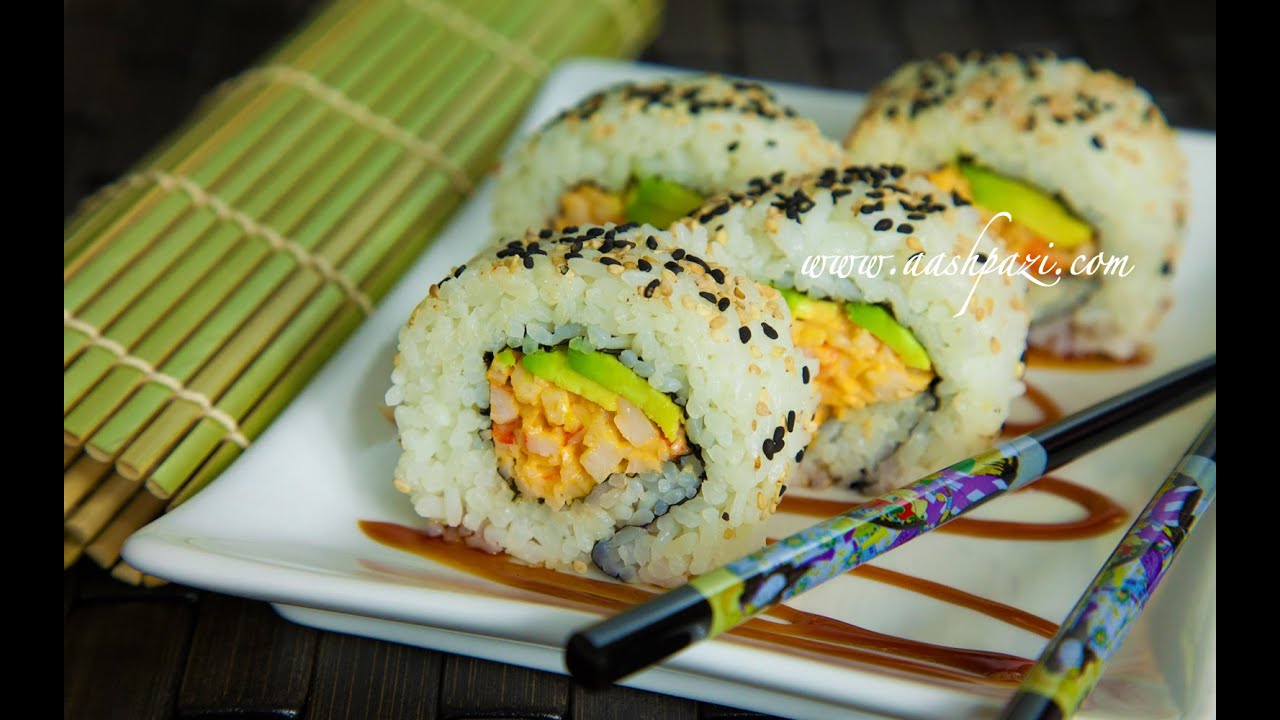 Sushi (California Roll) Recipe 4K