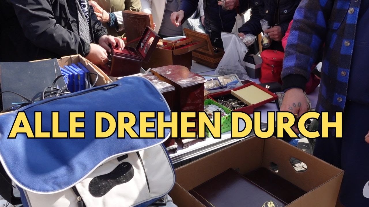 STRESS auf dem Flohmarkt 🤯 Schmuck auf dem Tisch 😱 was habe ich getan? War da etwa Gold und Silber?