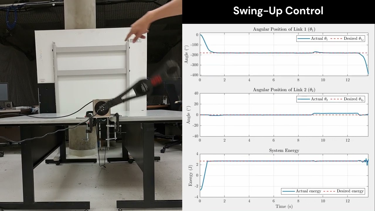 Design, Construction, and Control of a Pendubot System