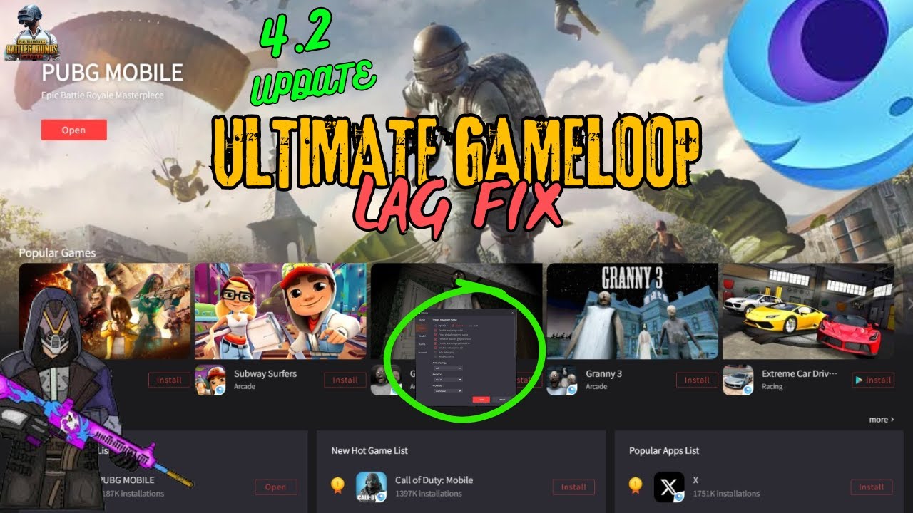 ULTIMATE GAMELOOP LAG FIX - 4.2 UPDATE FREEZ ISSUE SOLVE - STUCK PROBLEM SOLVE - PUBGM