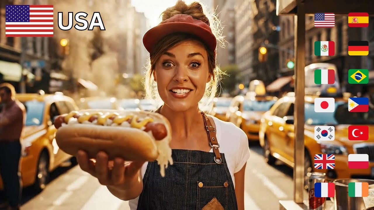 Действительно ли американская уличная еда лучшая? 🇺🇸 против 13 стран (4K)