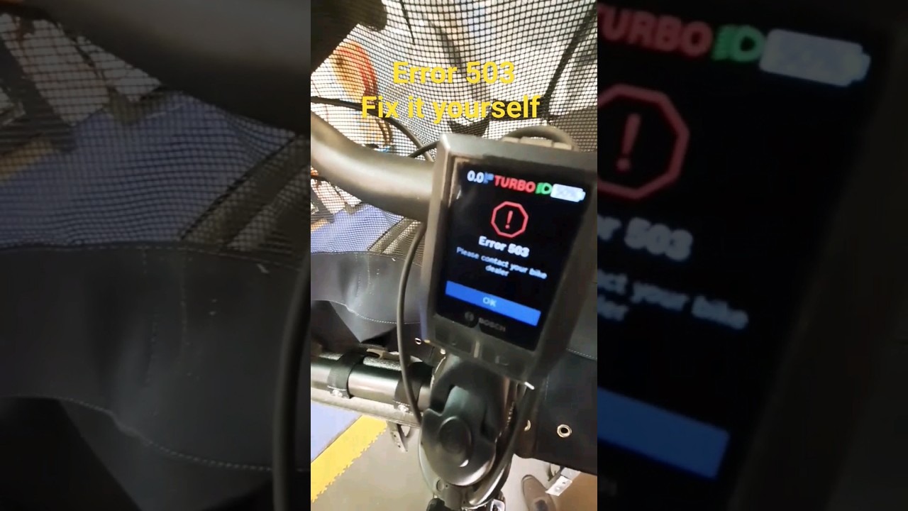How to fix Error 503 on Bosch #ebike #bicyclemaintenance #shorts Speed sensor alignment