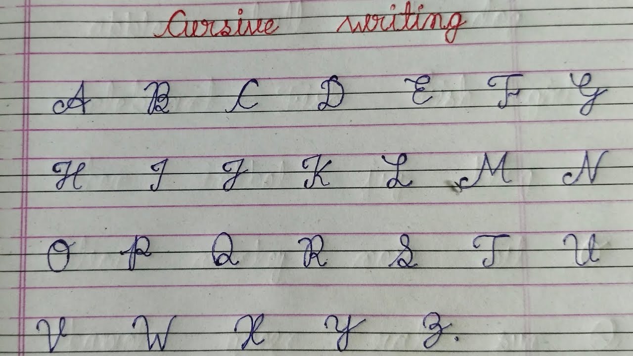 Cursive Writing। Capital Letters 🔠। How to improve Handwriting। #handwriting #cursivewriting #video 