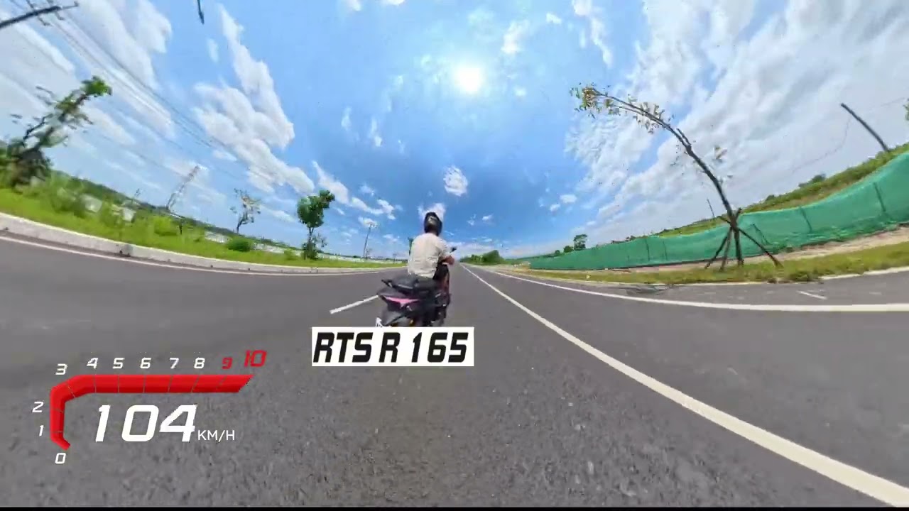 RTS R165 全原廠直線加速測試(insta360 x5  gps 數據