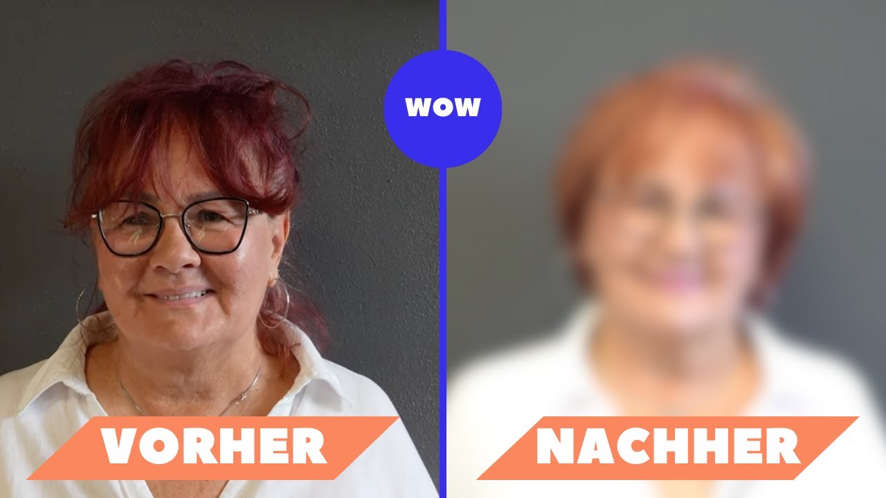 Haar Umstyling: Typveränderung mit Blond-Strähnen & roter Intensivtönung | Profi Frisuren Tutorial