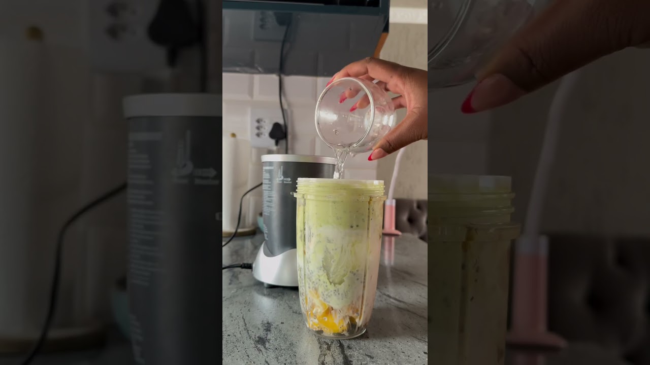 Creamy mango & avocado 🥑 smoothie #smoothierecipes #roadto5k #smoothies  #smoothieingredients