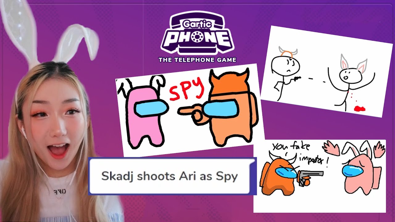 Best Drawing Game EVER | Gartic Phone | Aribunnie