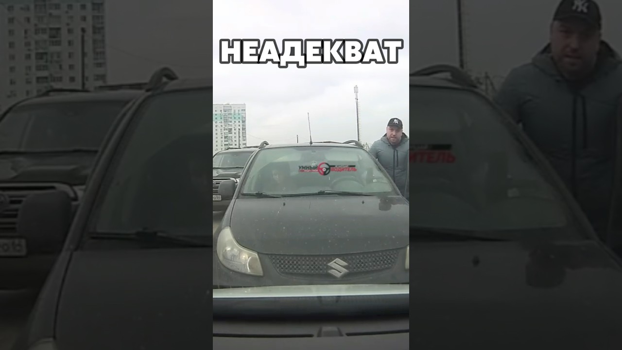 Стоит на встречке еще и недоволен. 