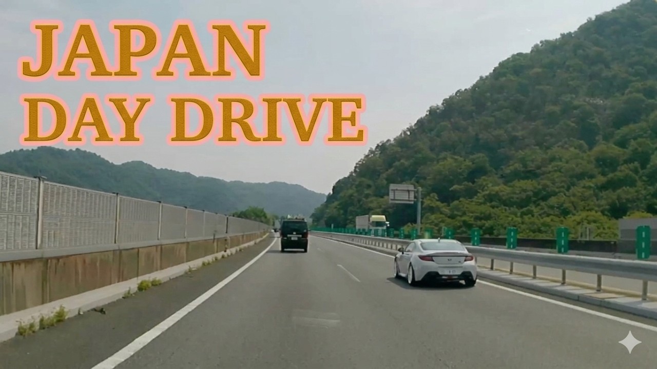 Silent Japan Highway Drive | Sanyo IC (Okayama) → Ikeda Toyonaka IC (Osaka) | Relaxing Day Drive
