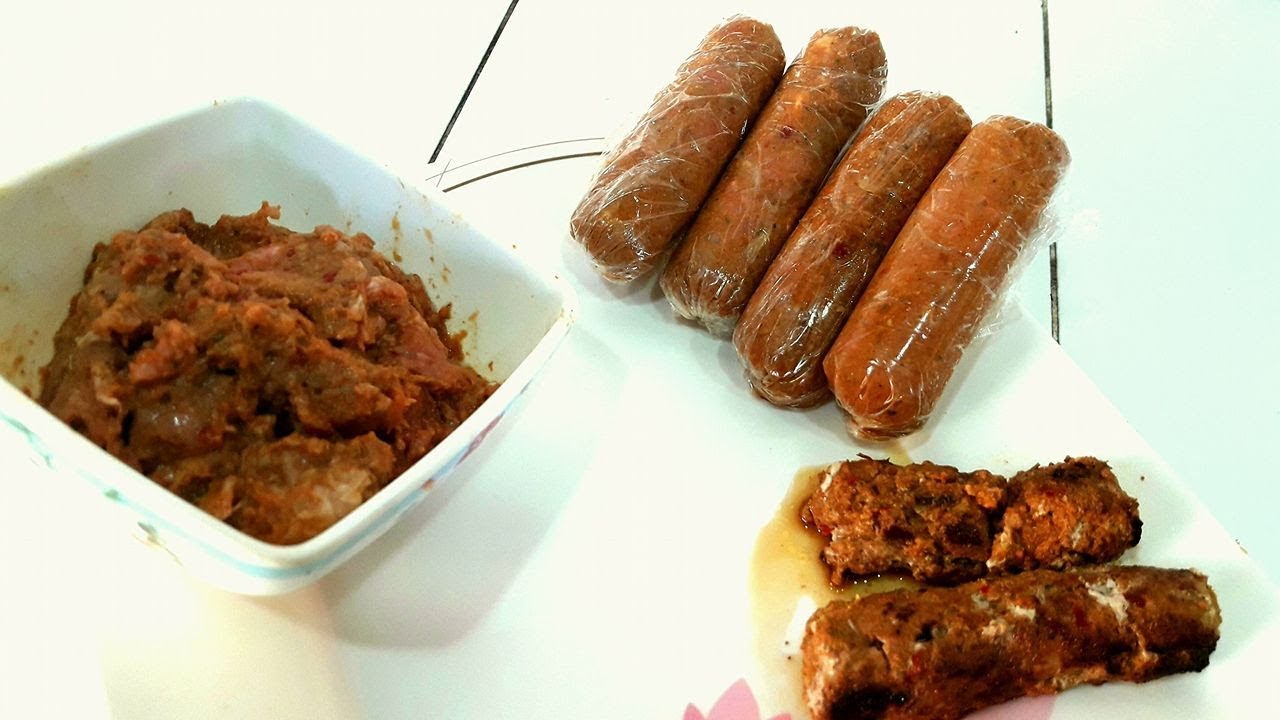 COMO HACER CHORIZOS CASEROS SALVADOREÑOS!!!//