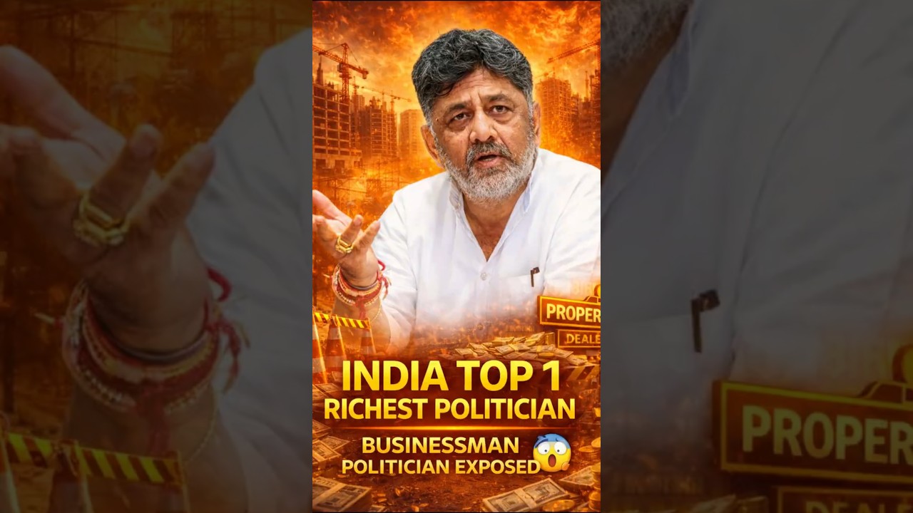India&rsquo;s 3rd Richest Politician 😱 ₹1400 Crore Net Worth | Congress Deputy Chief Minister dk shivkumar