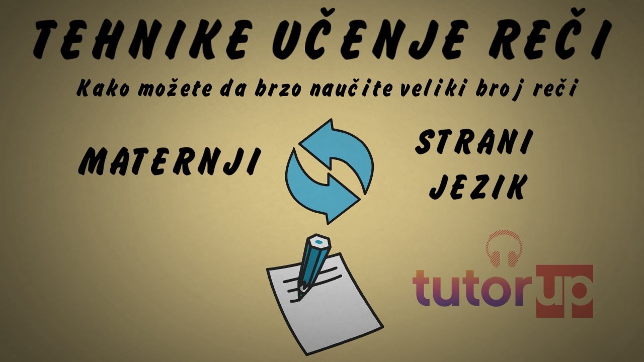Tehnika učenja reči - Bitna stvar za progovaranje bilo kog stranog jezika