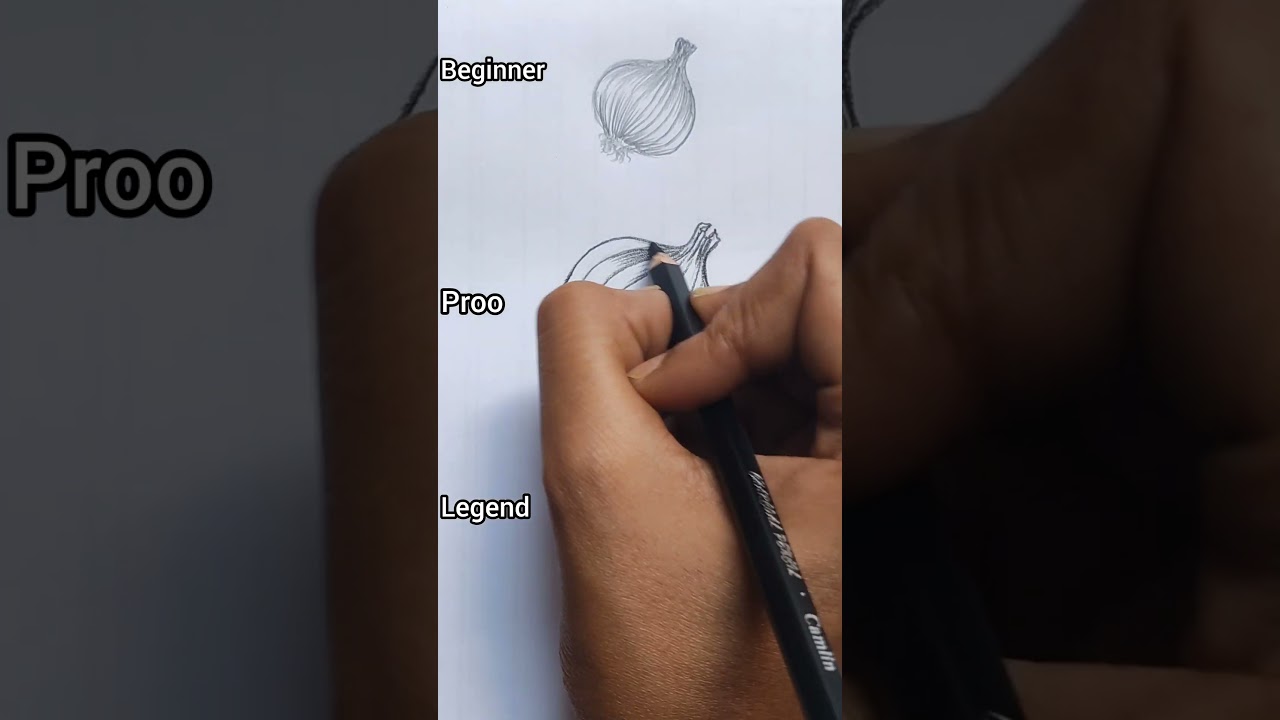 drawing onion 🧅 as beginner proo and legend 😜 #drawing #art #shorts