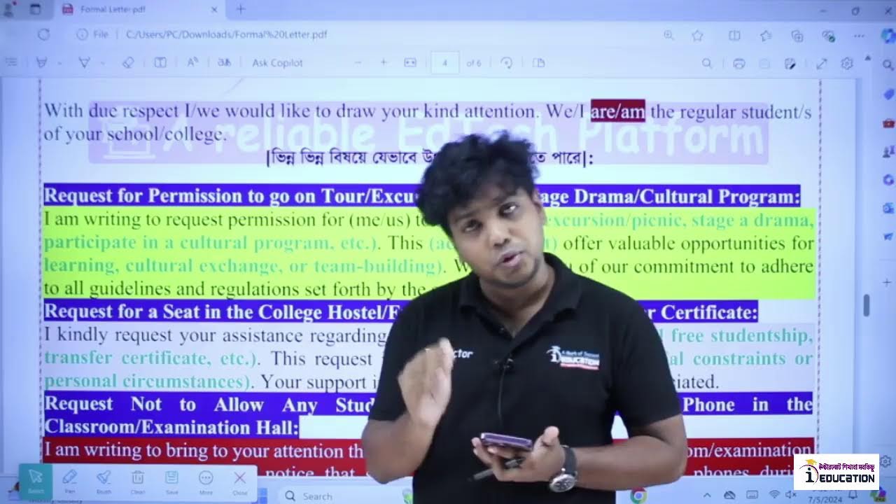 HSC- 24 গুরুত্বপূর্ণ ২০ টি Completing Sentence ও Formal Letter🔥