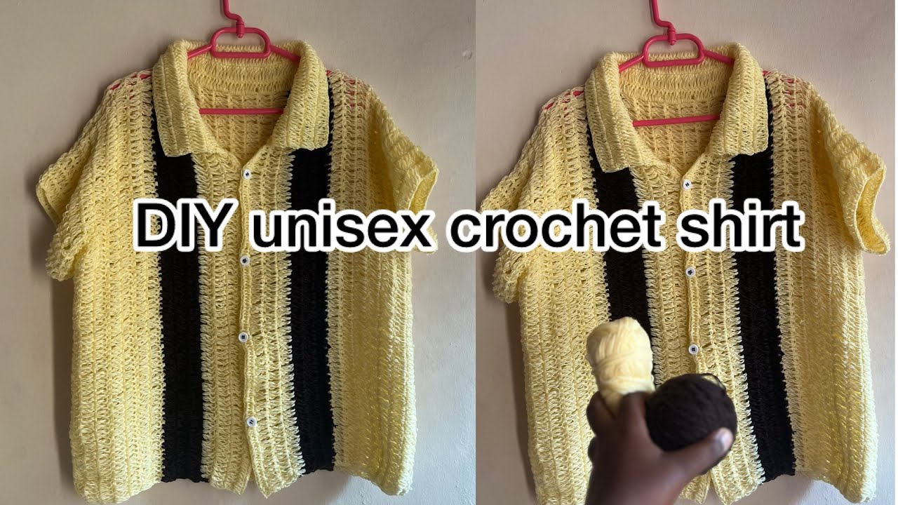 HOW TO MAKE A UNISEX CROCHET SHIRT 