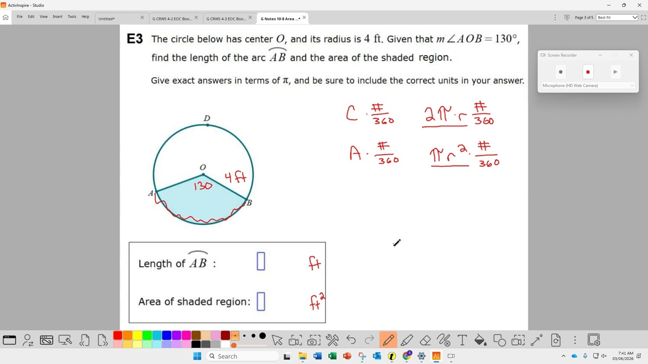 Geometry Notes 10-8