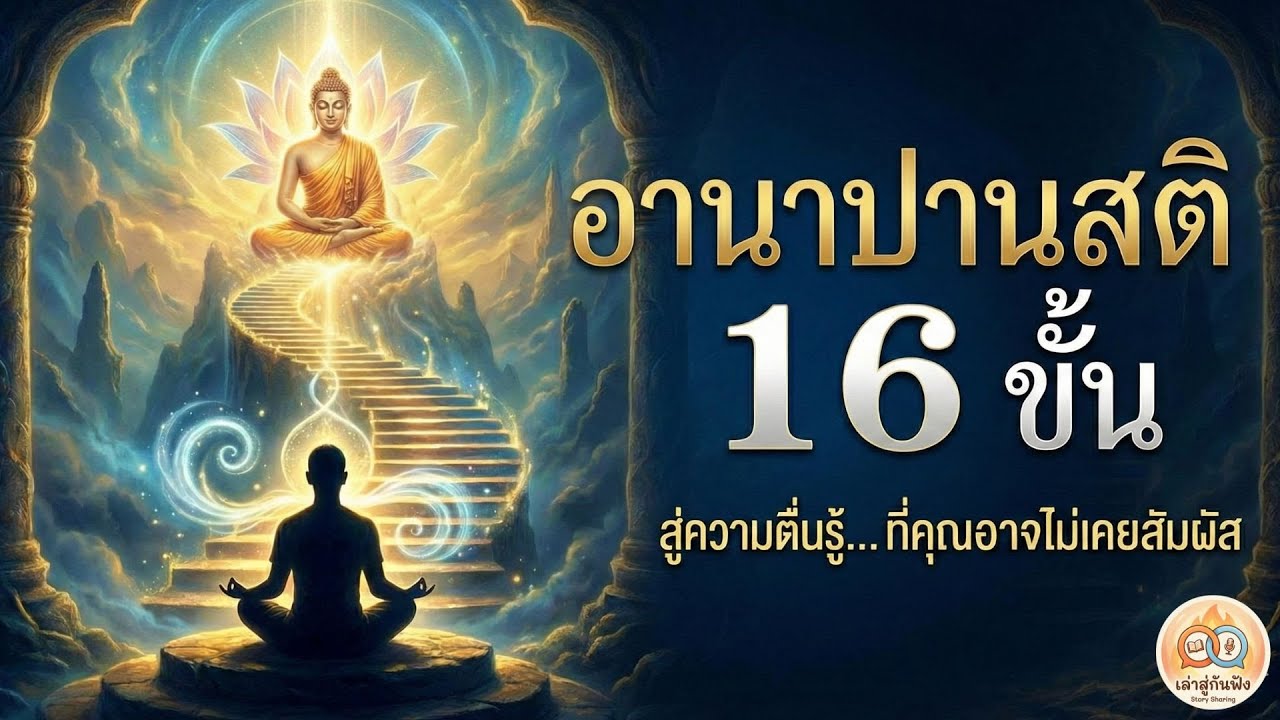 อานาปานสติ 16 ขั้น (ฉบับสมบูรณ์): คู่มือปฏิบัติสมาธิสู่ความตื่นรู้ | เล่าสู่กันฟัง