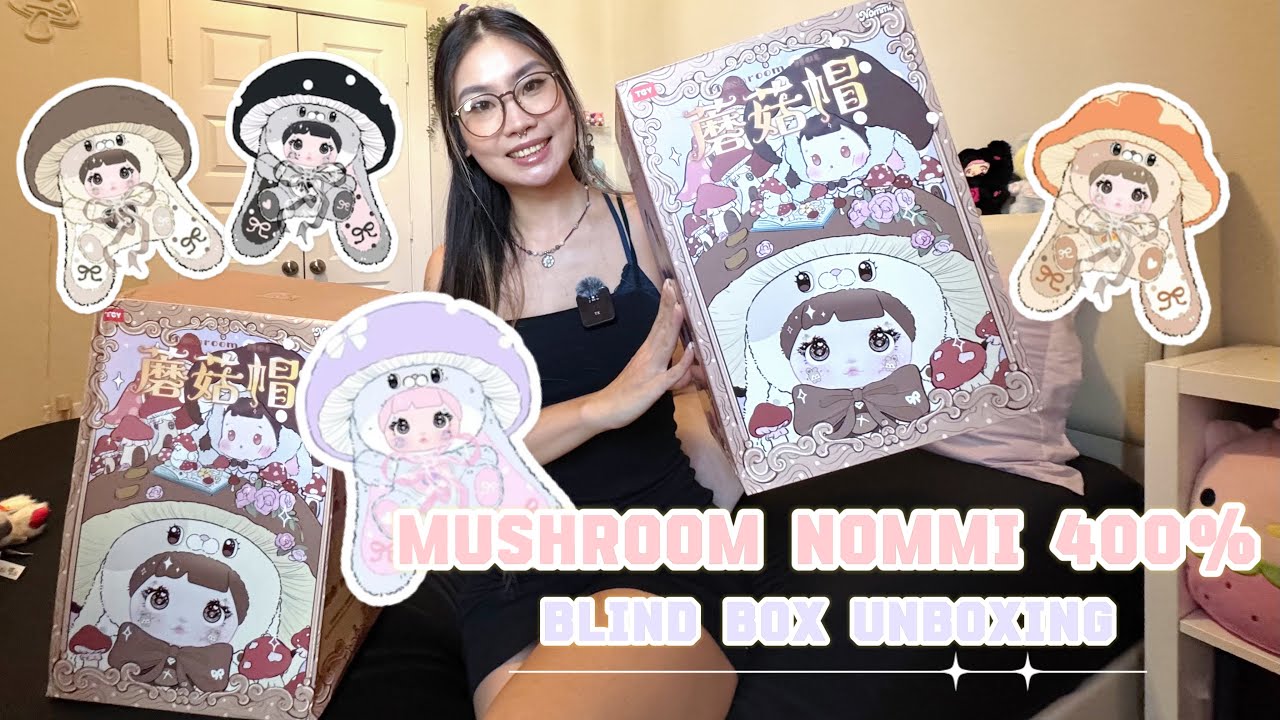 Unboxing NOMMI 400% Mushroom Cap 🍄 | The CUTEST Mushoom Blind Box?!!✨