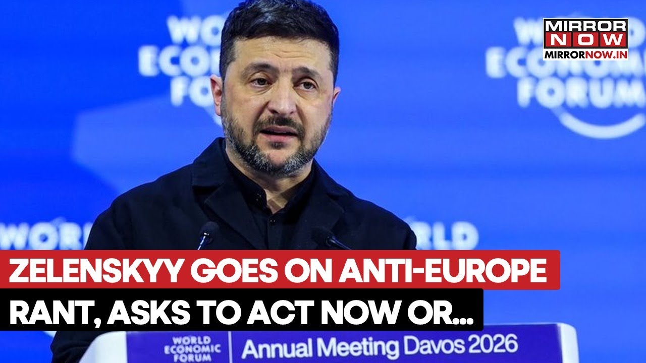 Davos 2026: Zelenskyy Slams Europe During His Speech, Says Putin Is Still Free | Watch Video